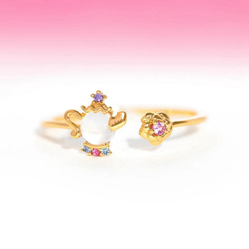 Design Fairy Tale Beauty And Beast Little Princess Ring Color