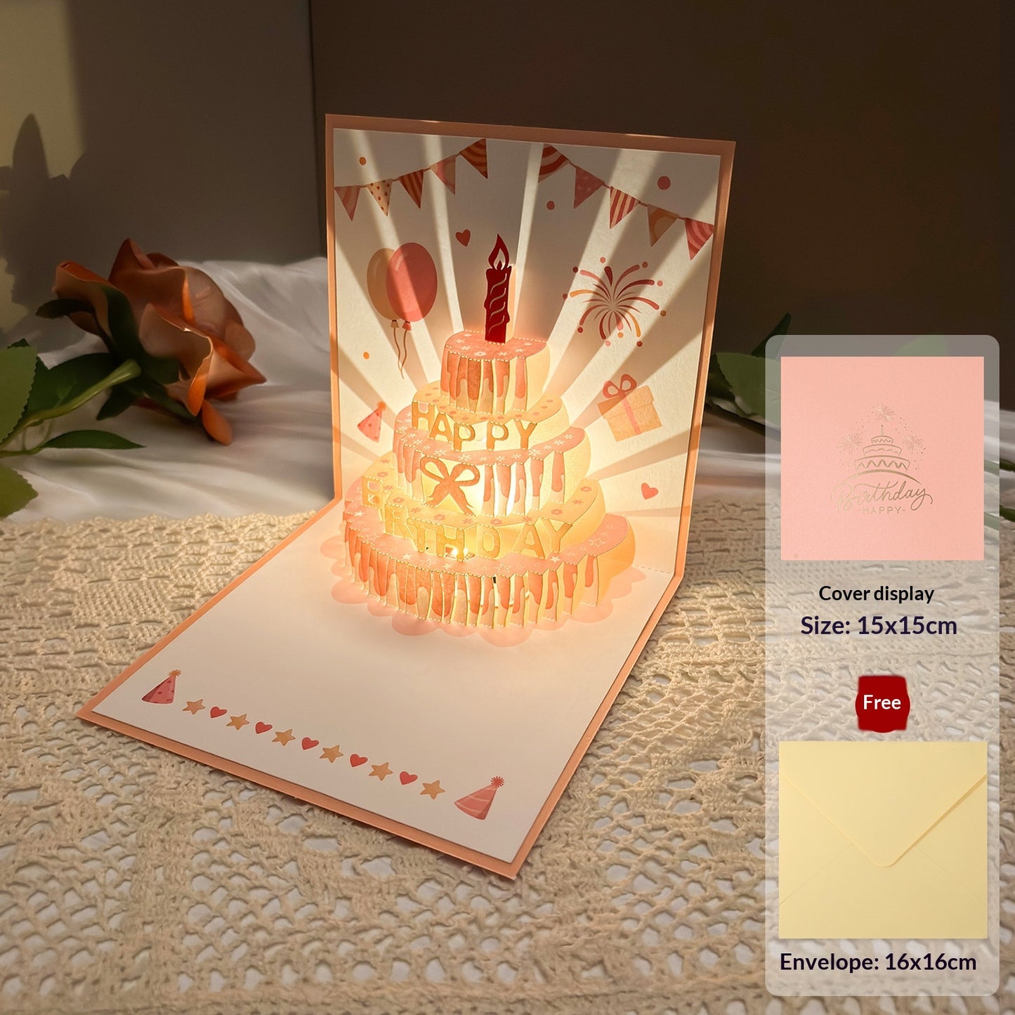 Music And Light Birthday Greeting Card Gift