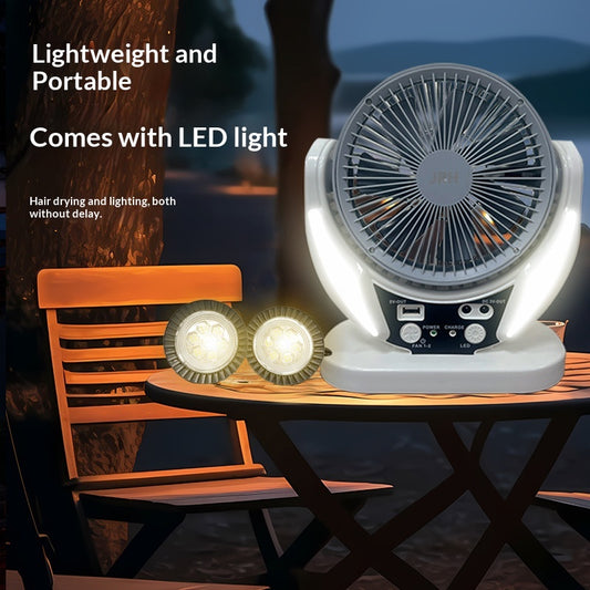 Electric Fan Desktop Household Mute Charging Belt