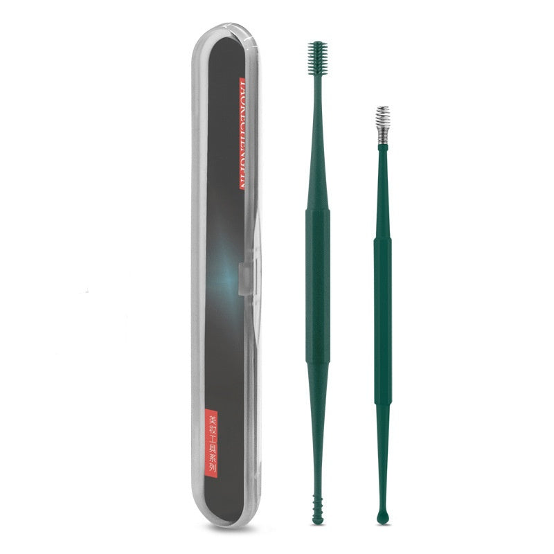 Ear Picking Tools Double-headed Silicone Ear Pick Spiral Massage Ear Pick