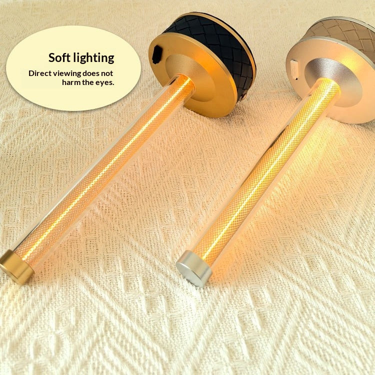 LED Strip Glass Magnetic Night Light Touch-Control USB-Rechargeable Ambiance Desk Lamp