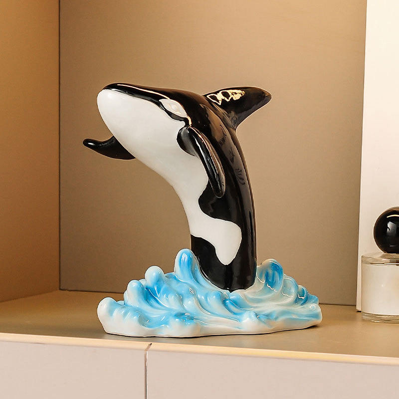 Living Room Home Goods Decorative Whale Ornament