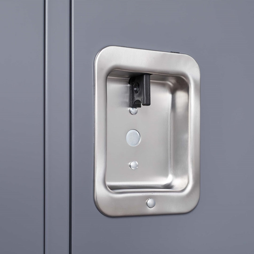3 Door 72in H Metal Lockers With Lock For Employees,Storage Locker Cabinet For Home Gym Office School Garage,Gray