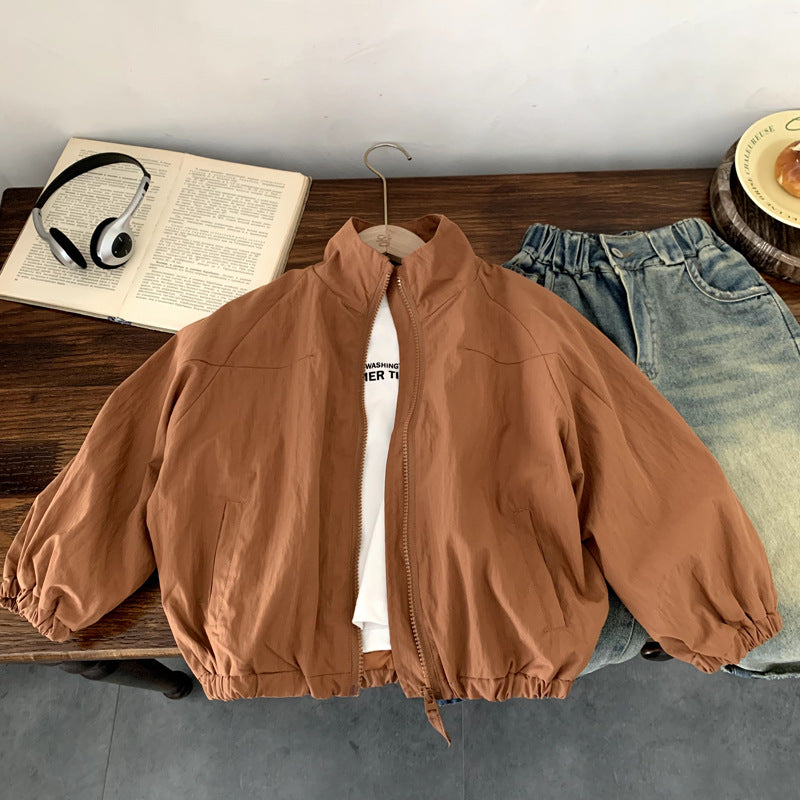 Korean-style Fashionable Casual Jacket For Baby Girls