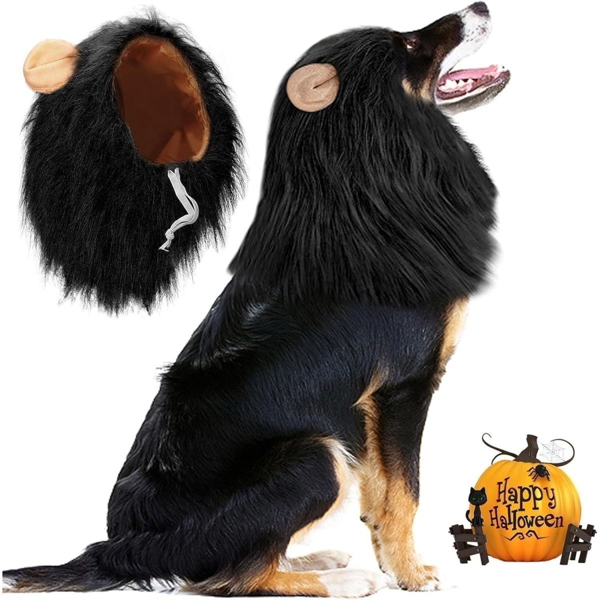 Multi-piece Party Gift Set, 1 Lion's Mane Dog Costume—adjustable, Soft, And Comfortable—perfect For Holidays, Parties, And Celebrations—easy To Put On