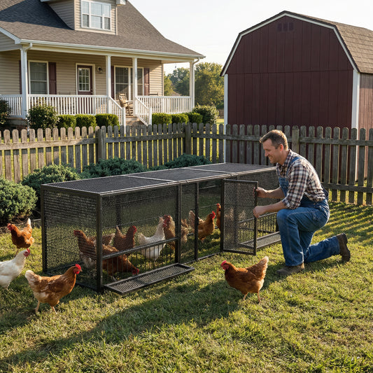 83 Thickened Chicken Coop Durable Pigeon Cage Outdoor Use Comfortable Poultry Cage For Home Breeding Easy-to-Install Design With Strong Load-Bearing Chicken Duck Goose Breeding