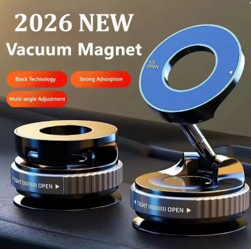 2026 NEW CAR Phone Magnetic Stand Multi Functional Vacuum Adsorption Stretching And Folding 360 Rotate Navigation Stand