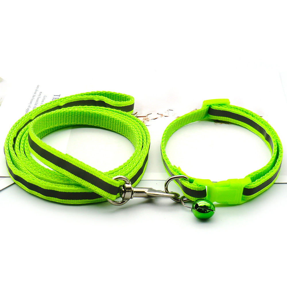 Pet Cloth Leash With Reflective Strip For Dogs