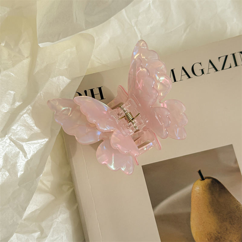 New Colorful Double-layer Butterfly Hair Clip