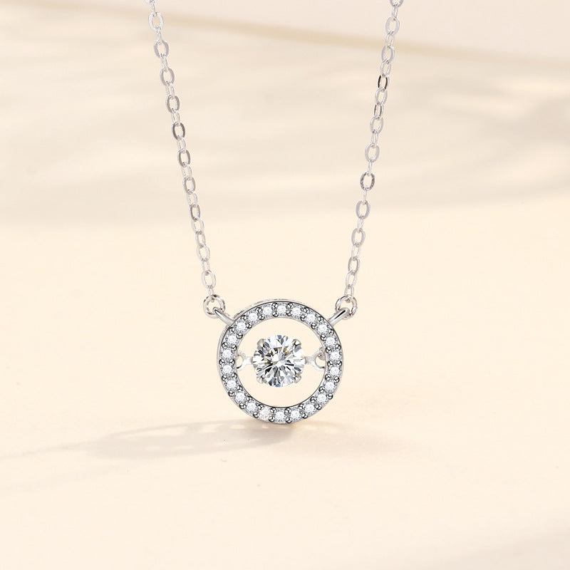 S925 Silver Pulsatile Heart Smart Sterling Silver Necklace For Women