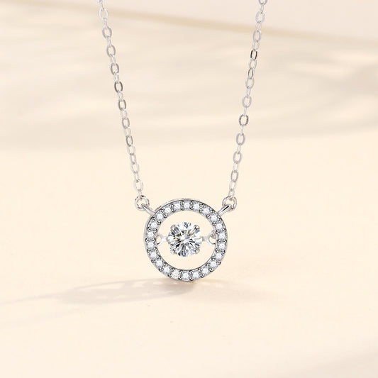 S925 Silver Pulsatile Heart Smart Sterling Silver Necklace For Women