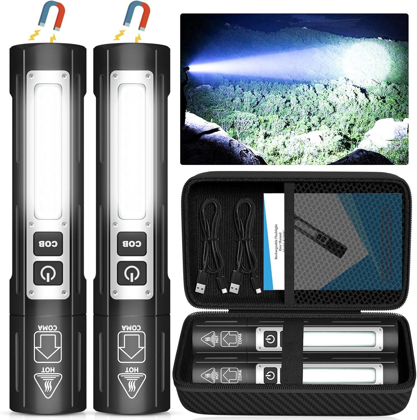 Portable Outdoor Flashlight With Charging Function
