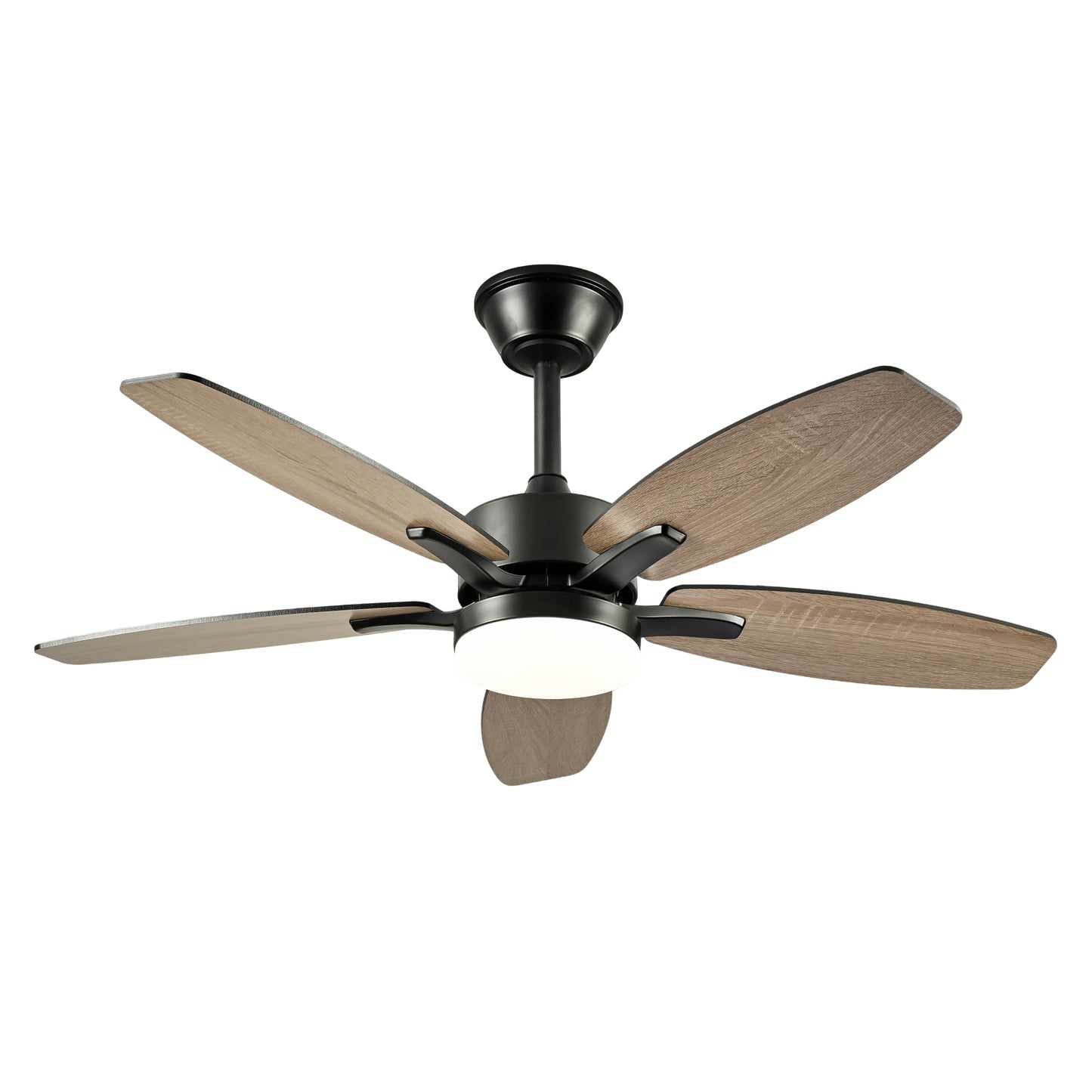 42  5PCS  Plywood Blades Ceiling Fan With Lights Remote Control,Quiet DC Motor  Ceiling Fans 6 Speed Levels,Reversible Ceiling Fan,for Patio Living Room, Bedroom, Office,Indoor. Matte Black