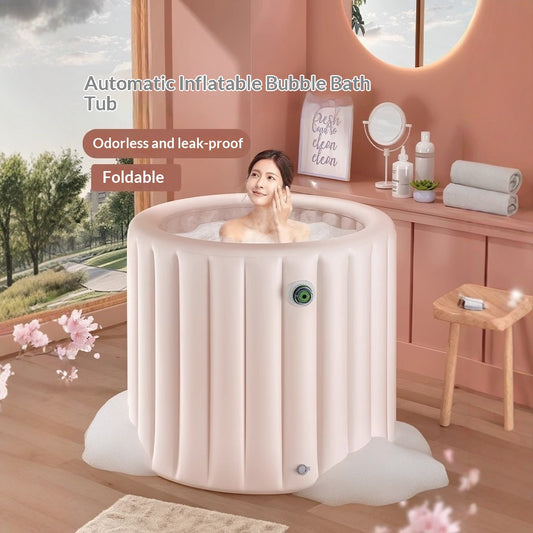 Automatic Inflatable Cloud Adults Foldable Full-Body Home Bathtub Bath Tub For Soaking And Bathing