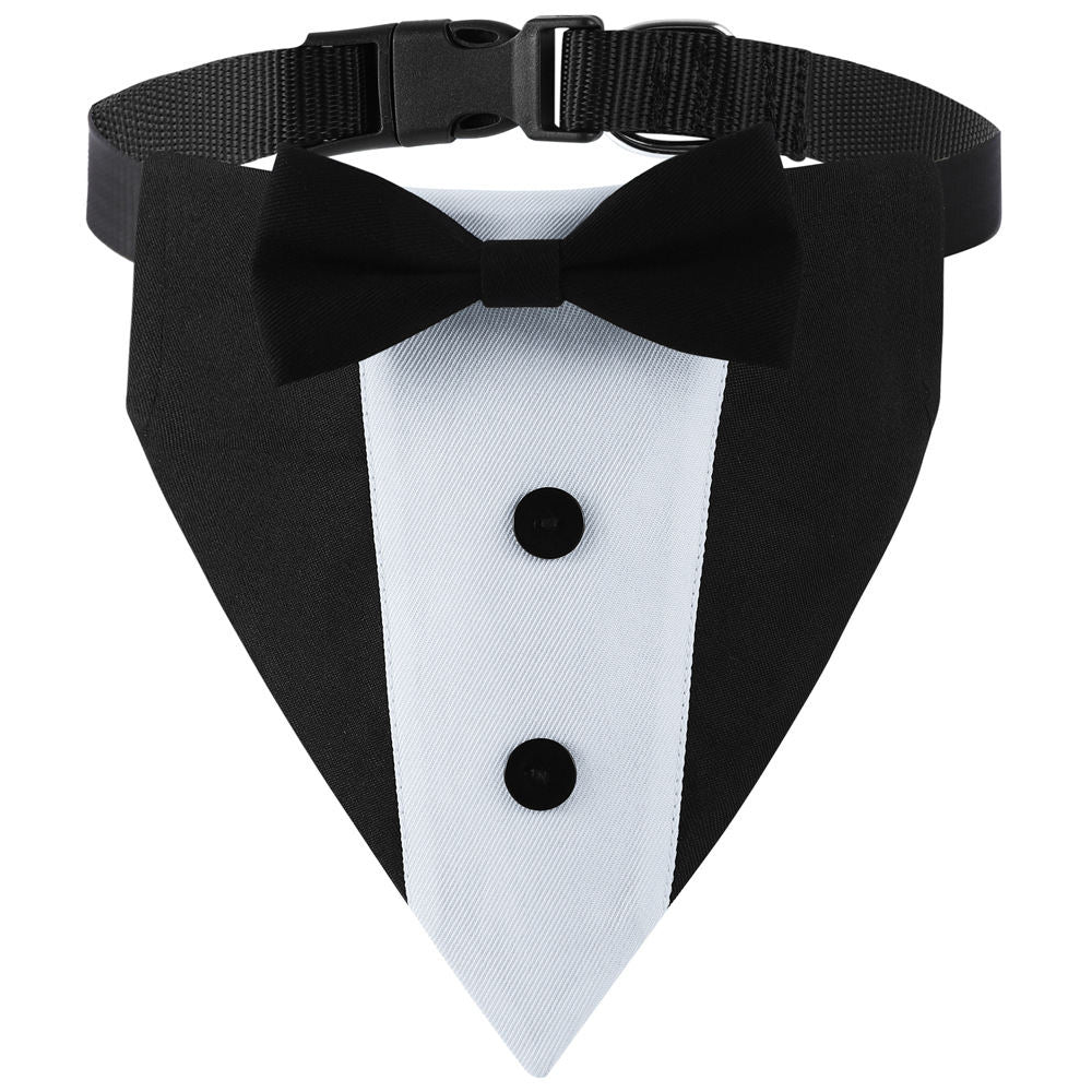 Pet Dog Triangular Scarf Dog Saliva Bib Bow Tie
