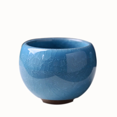 Ice Flower Dragon Egg Tea Bowl Always-standing Cup Anti-scald Ceramic Cooling Cup