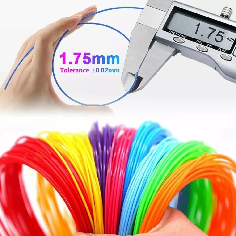 3D Printing Pen Set Doodle PLA Filament Printer Drawing 12 Colours Kids Gift UK--Purple Pen--36m PLA Filaments
