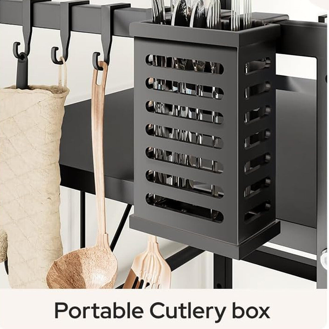 3 Tier Extendable Microwave Oven Rack Heavy Duty Kitchen Stand Storage Shelf UK