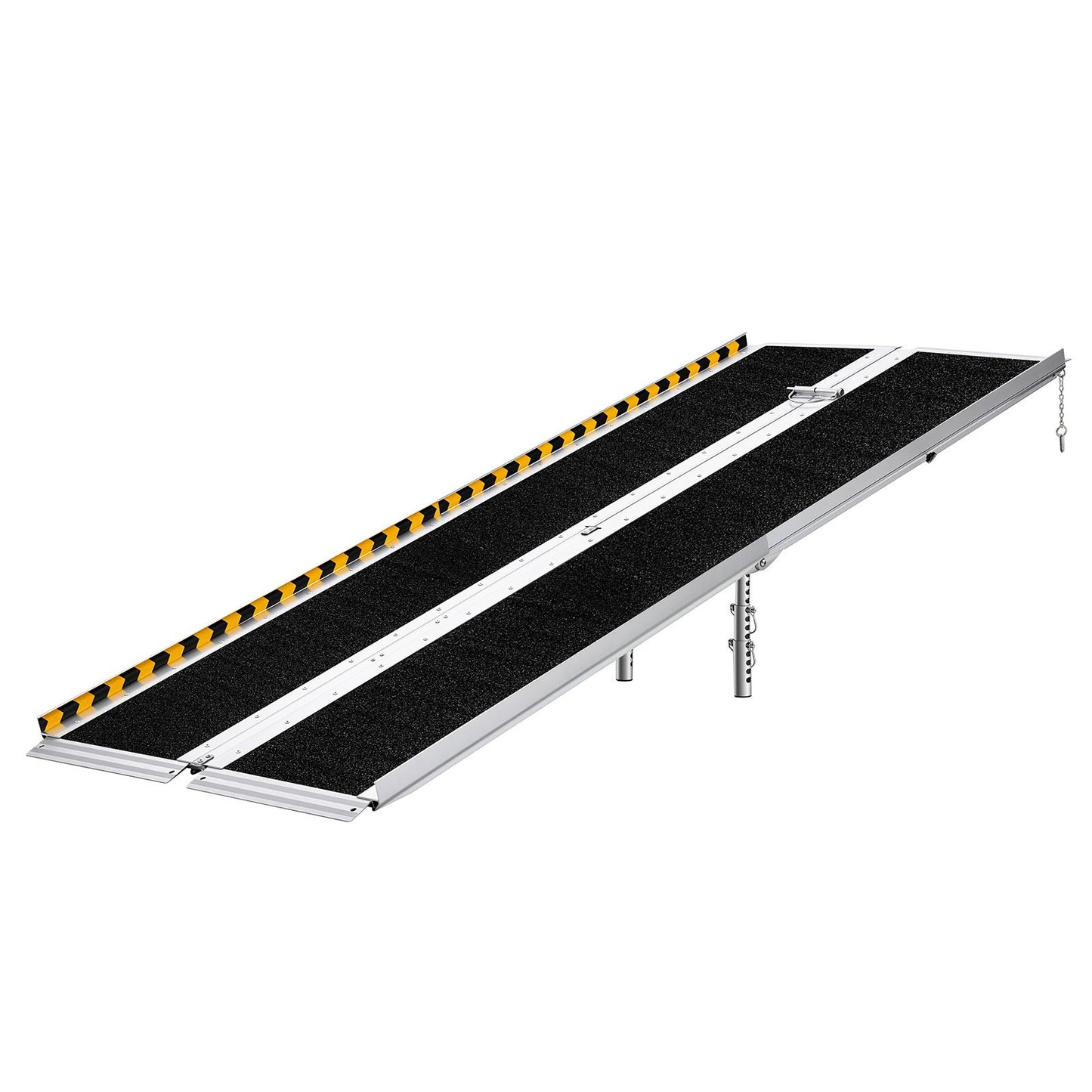 Portable Wheelchair Ramp, 7FT, Non-Slip Aluminum Folding Handicap Ramp For Wheelchair, 800 Lbs Capacity, Door Threshold Ramps For Home Steps, Stairs, Entry, Threshold, Doorways, Scooter, Curbs