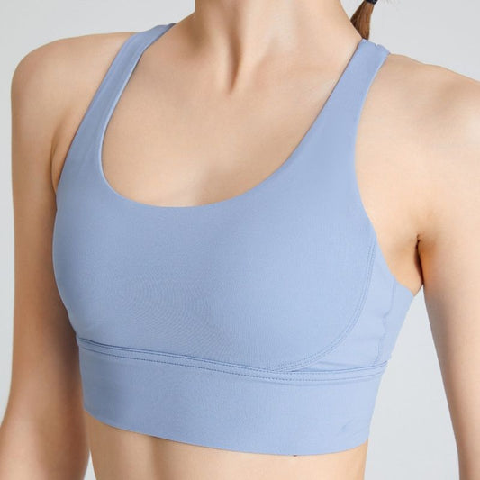 Beauty Shock Absorption Gathered Yoga Bra