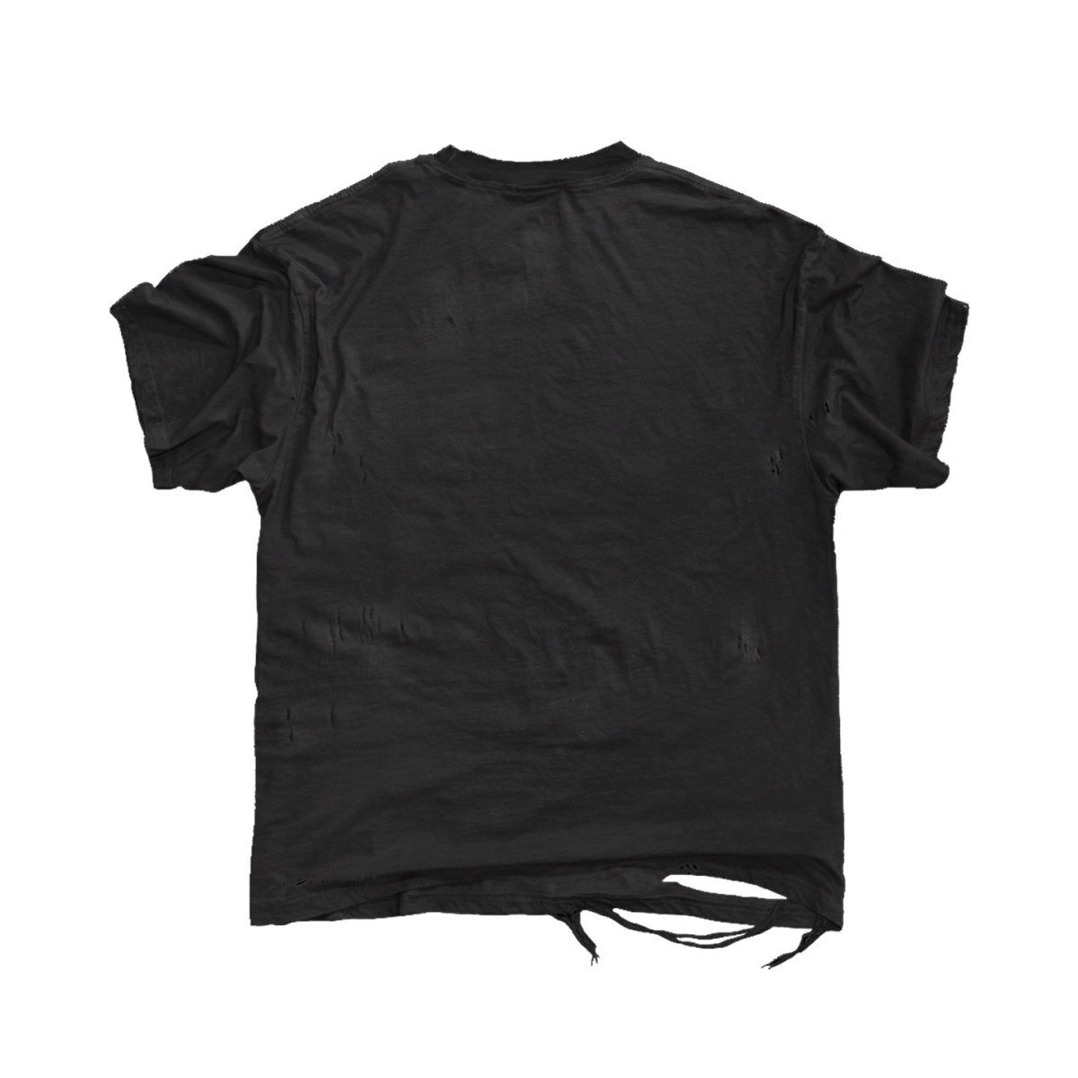 Washed-out Distressed Look Edgy Vintage Styling American-style Short Sleeve