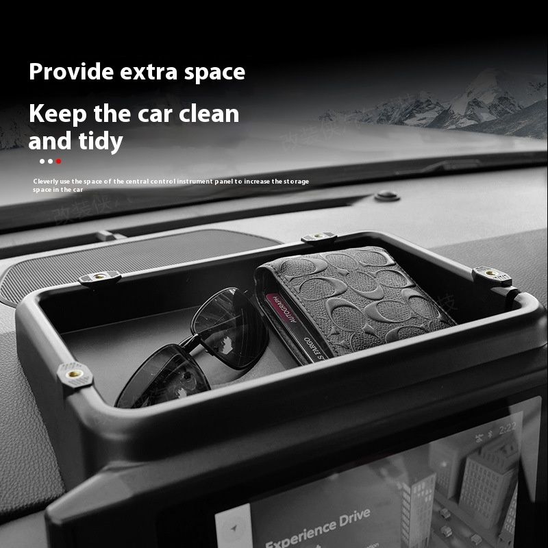 Screen Rear Privacy Storage Box Co-pilot Partition Interior Modification Accessories