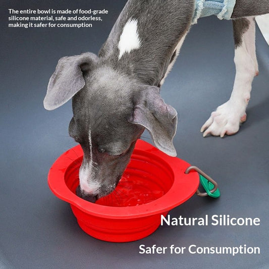 Silicone Folding Pet Bowl For Cervical Spine Protection