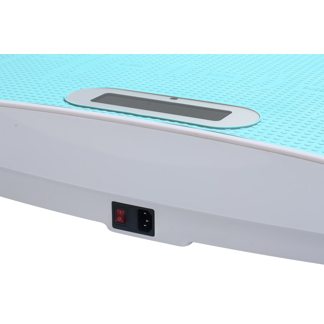 Full Body Vibration Platform Crazy Fitness Massage 10-Frequency Weight Loss & Fat Burner Shaking Machine For Unisex Blue