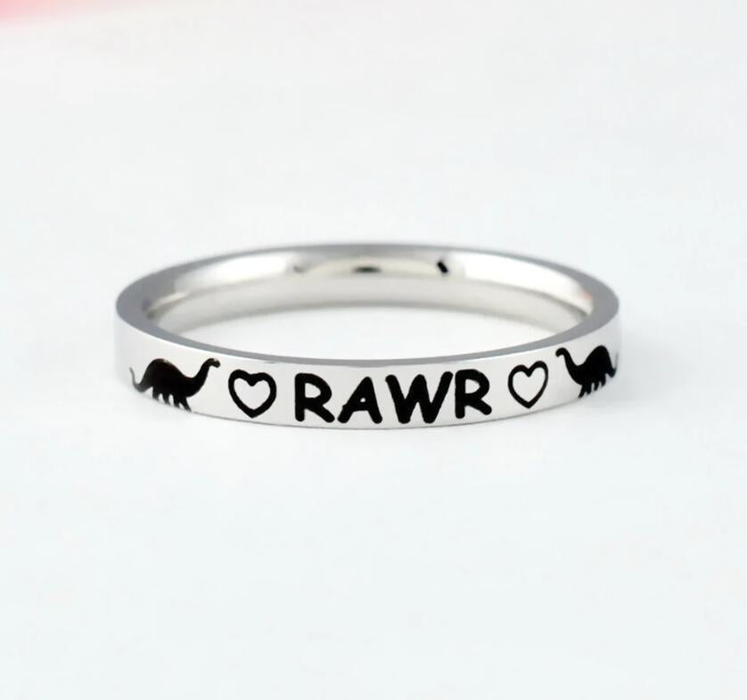 Creative Small Titanium Rings Best Friend