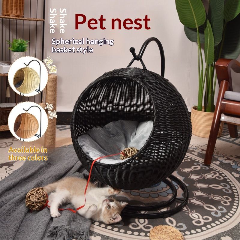 Detachable And Washable Hanging Basket Hammock Pet Supplies Dog Bed