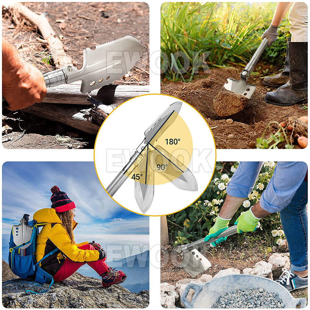 Camping Shovel Folding Outdoor Survival Tools Multifunction Hiking Military