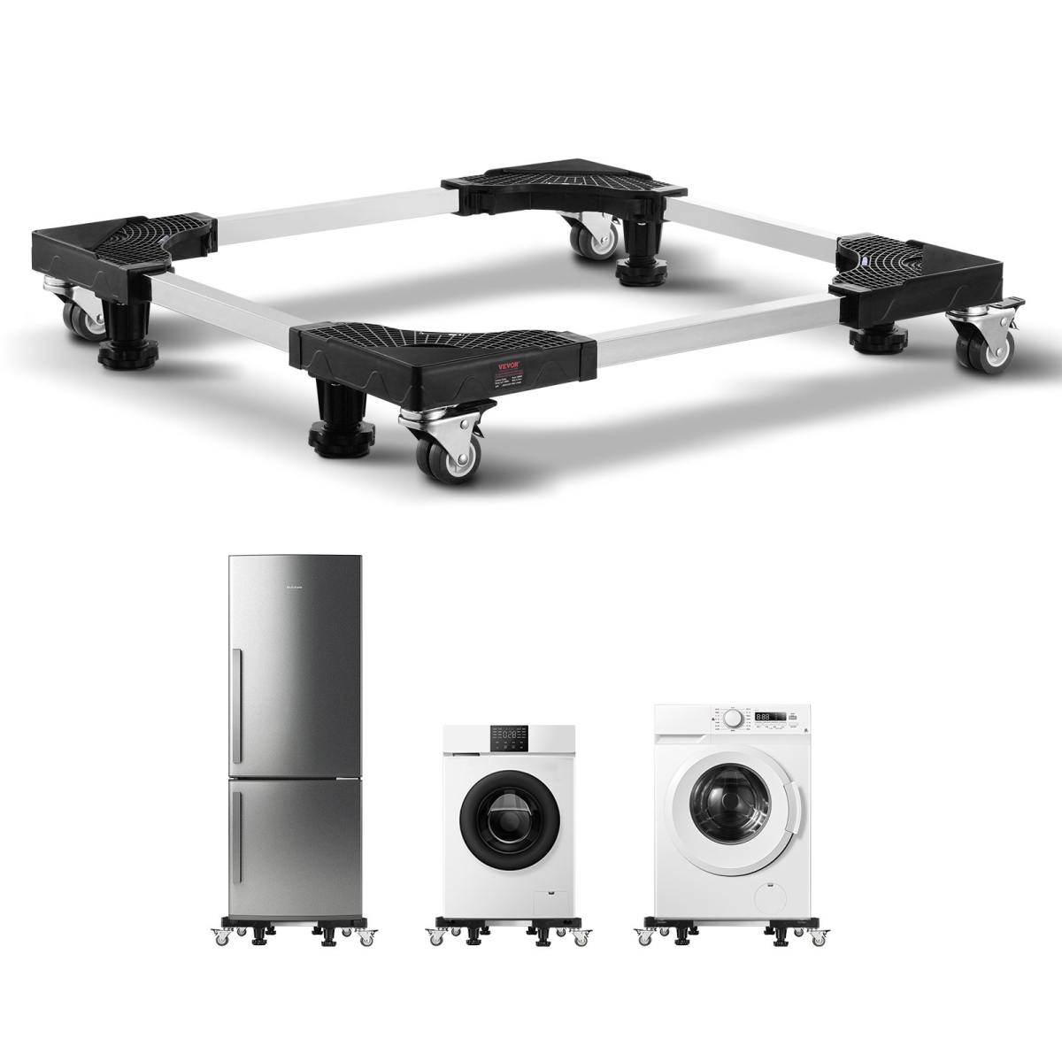 Fridge Stand Mobile Base 1100 Lb 27.5-35.4 Inch Adjustable Furniture Dolly