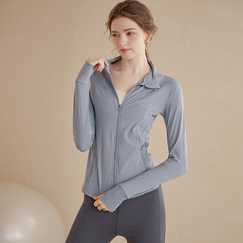 Womens Tight-fitting Quick-dry Cycling And Workout Top Long-sleeve Fitness Wear
