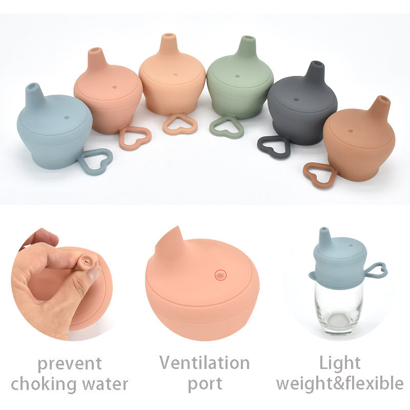 Baby Silicone Cup Lid Splash-proof Cover Feeding Cup Lid Is Free Of BPA