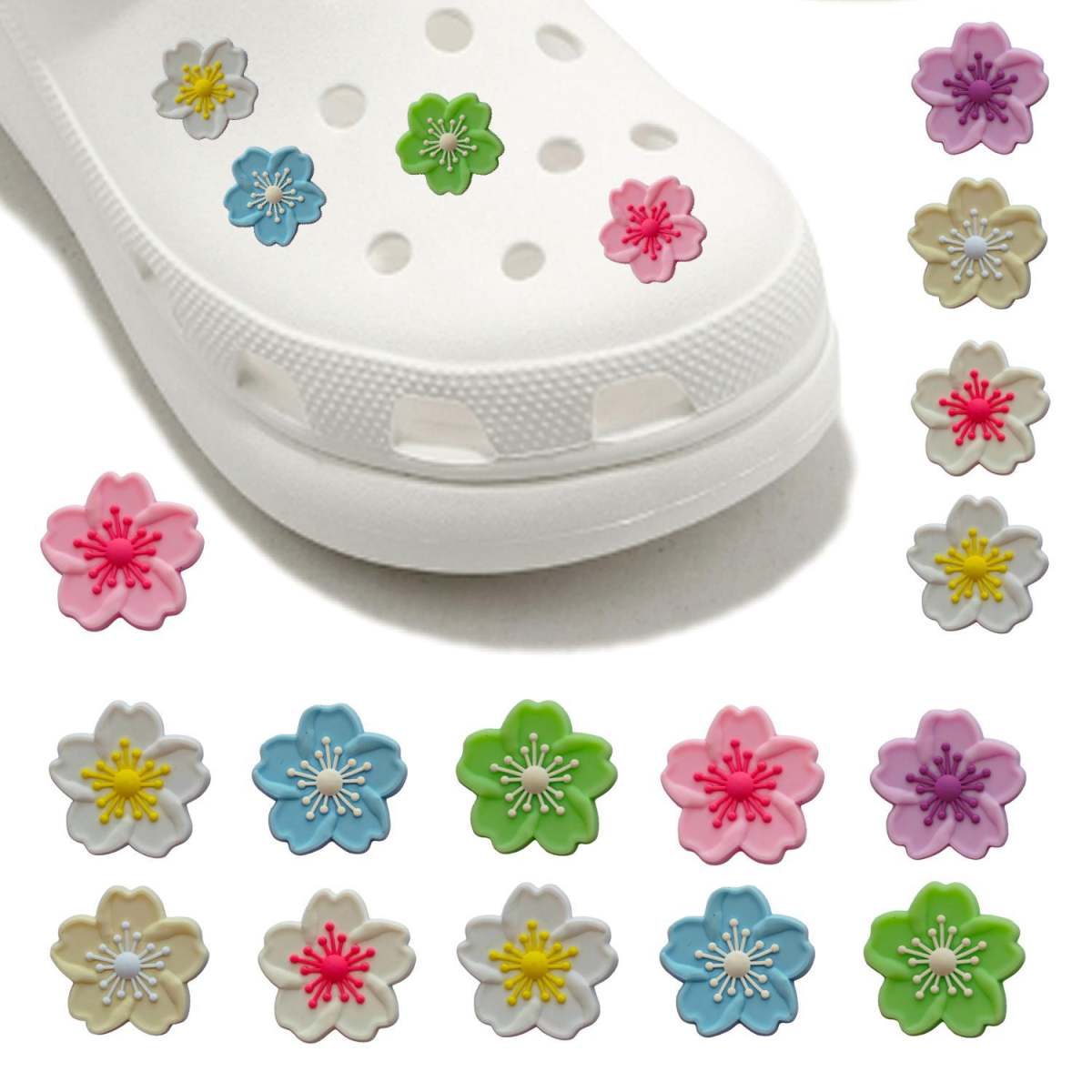 Shoe Buckle Sakura Removable Shoe Accessory Holiday Party Shoe Accessories