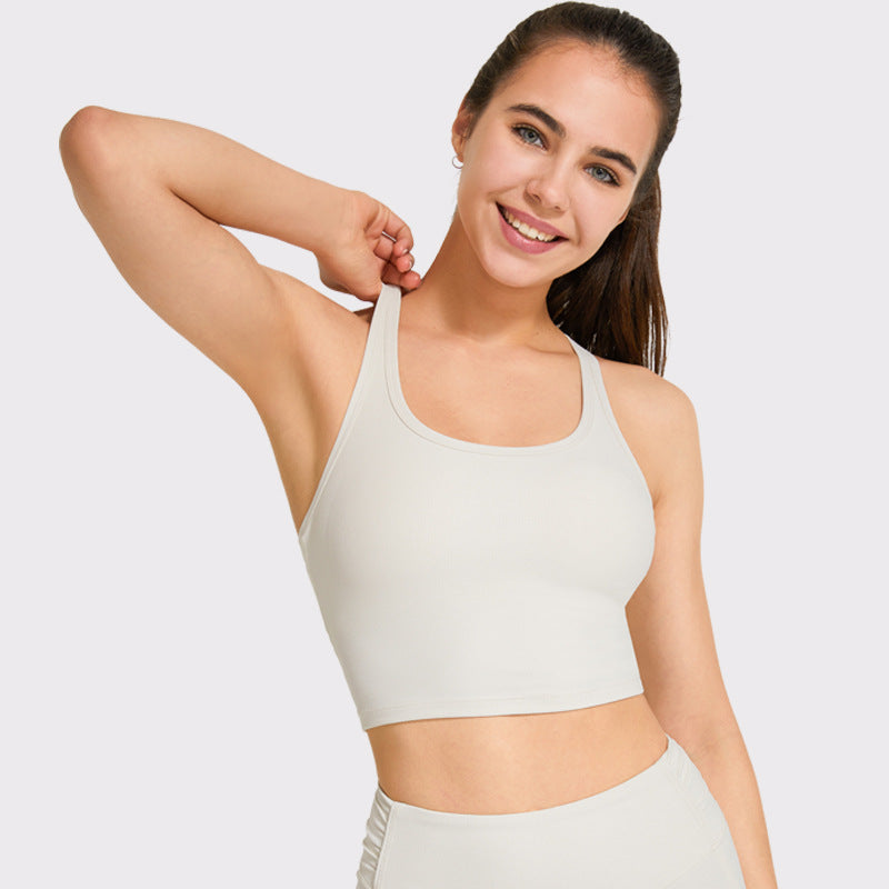 Women's Simple Solid Color Beauty Back Fashion Sports Vest