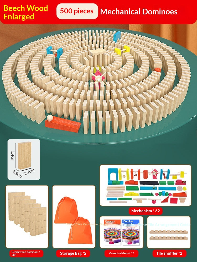 Educational Puzzle Toy Mechanism Building Blocks Gift Dominoes