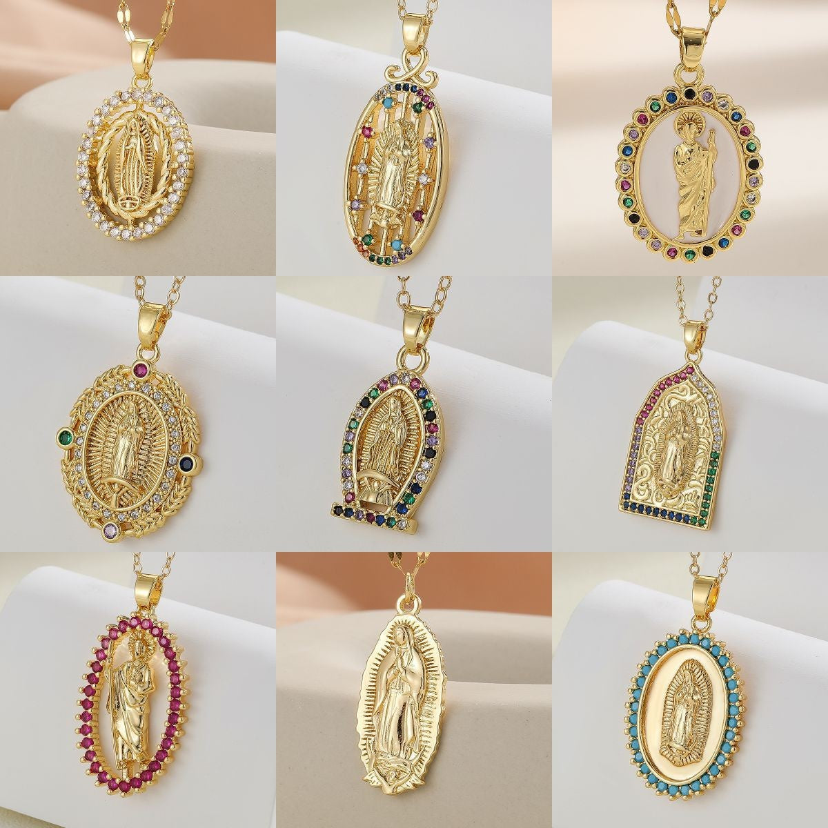 2026 Middle East Cross-border New Trend Source Micro-Set Zircon Colorful Fashion Accessories Light Luxury Random Color Zircon