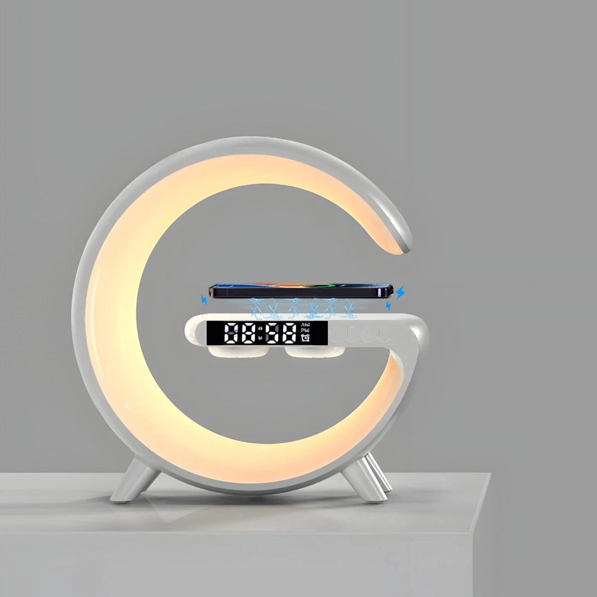 LED Smart G Lamp Intelligent Wireless Charger Bluetooth Speaker G Shape Lamp
