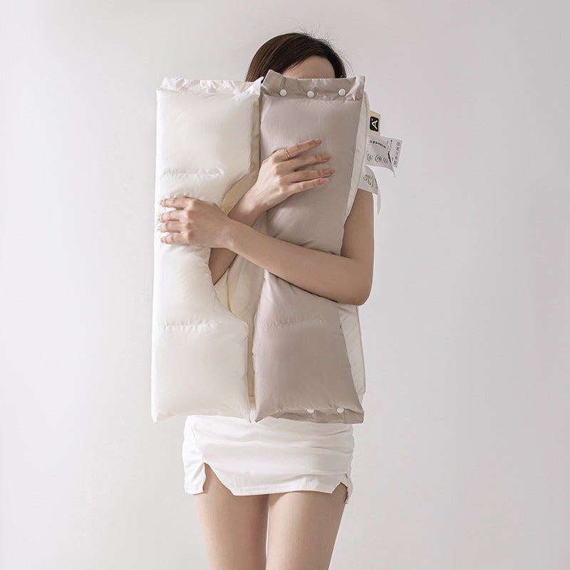 Traction Enhancing And Beauty Boosting Feather Silk Cotton Pillow