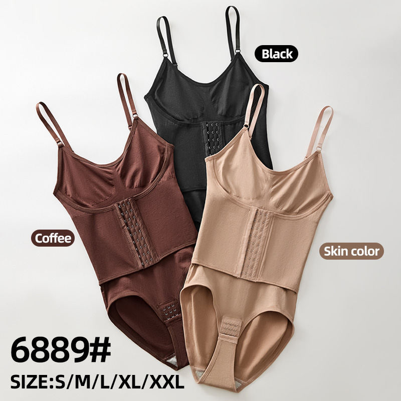 Cross-border Strap Hook-and-eye Strong Compression Shaping One-piece Swimsuit For Women, Which Gathers, Lifts The Bust, Slims The Waist, Lifts The Buttocks, And Shapes The Body. It Is A Waist-cinching