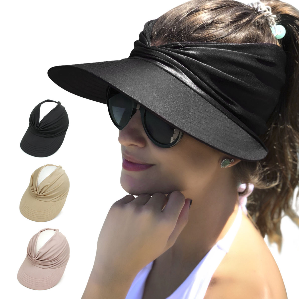 Womens Sun Hat With A Flat Top For Outdoor Activities