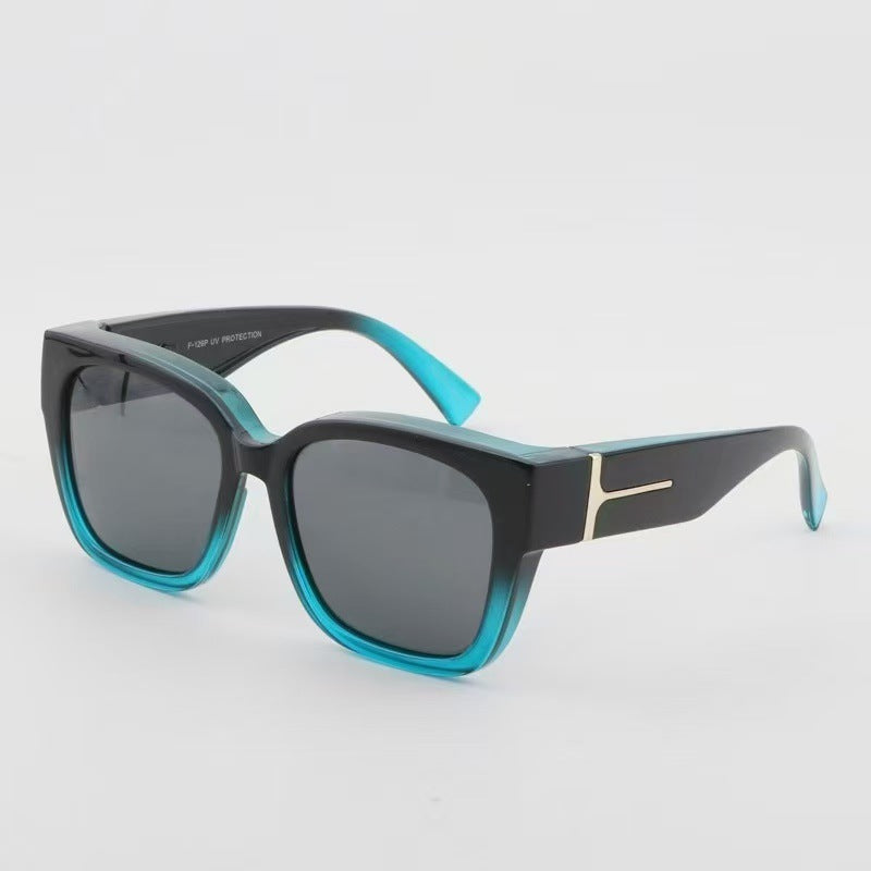 Korean-style Oversized Myopia Glasses With A Leopard Print For A Premium Look