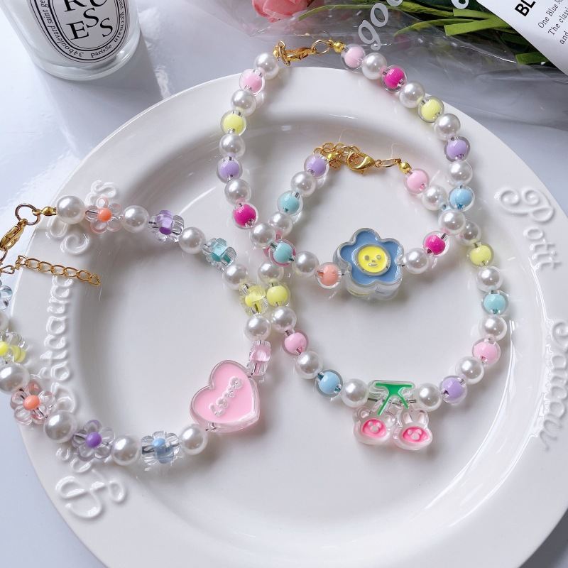 Cute Flower Beaded Necklace For Pet Cats