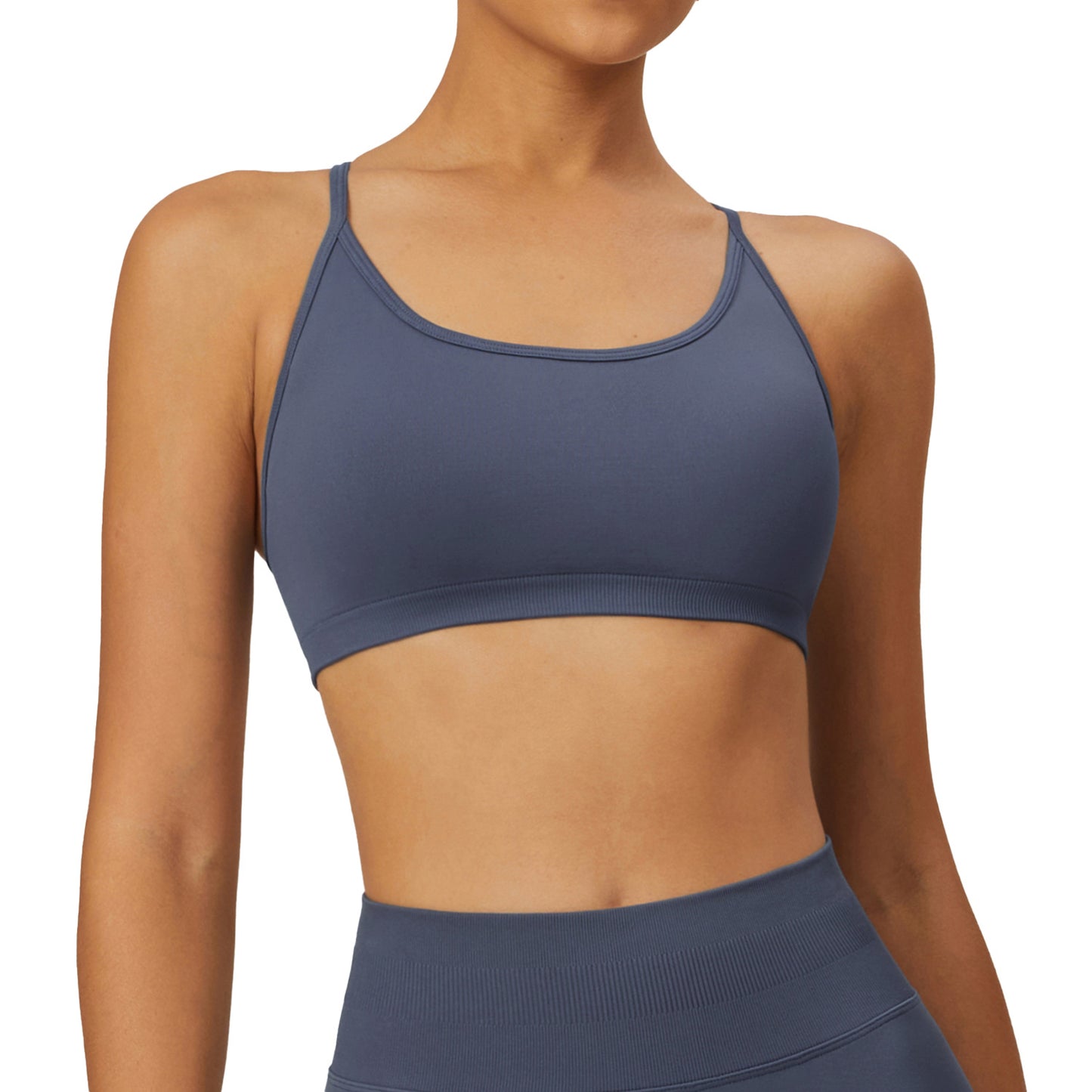 Sports Fitness Seamless Cross Beauty Back Yoga Bra