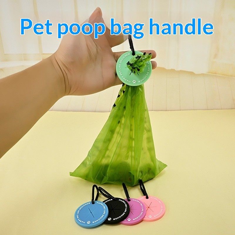 Pet Poop Bag Hands-Free Clip Holder Lazy Dispenser
