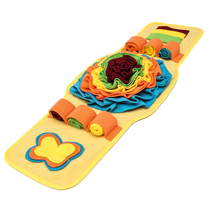 Pet Sniff Mat Watch-Style Dog Training Mat Anti-Slip Slow Feeding Pad Bite-Resistant Nosework Sniff Pad Interactive For Dog