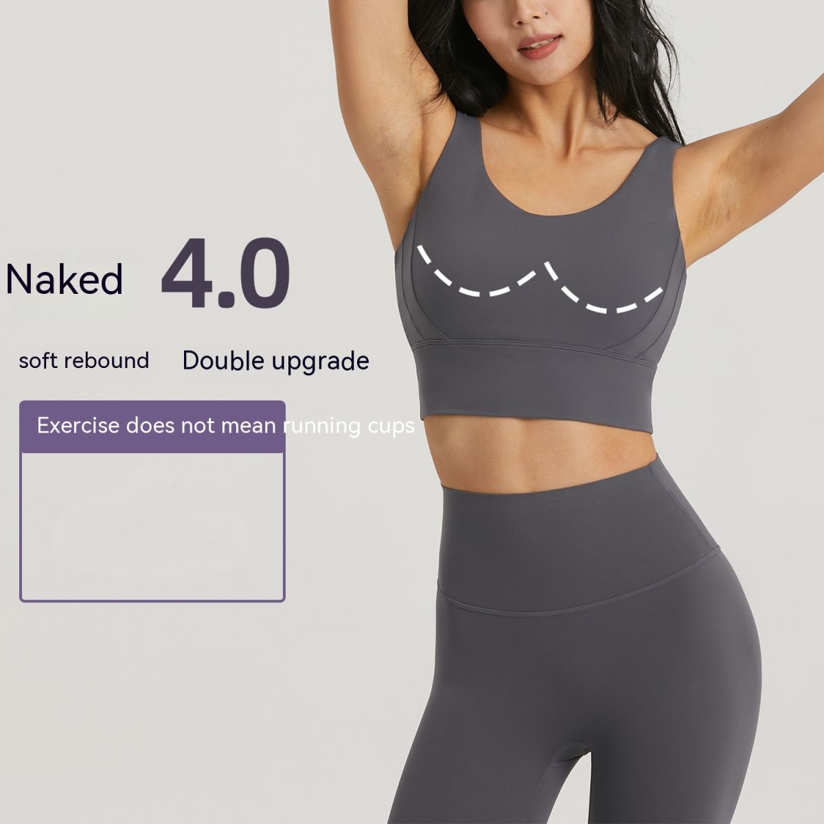 Women's Fixed Cup Lycra Sports Underwear Yoga Bra Vest