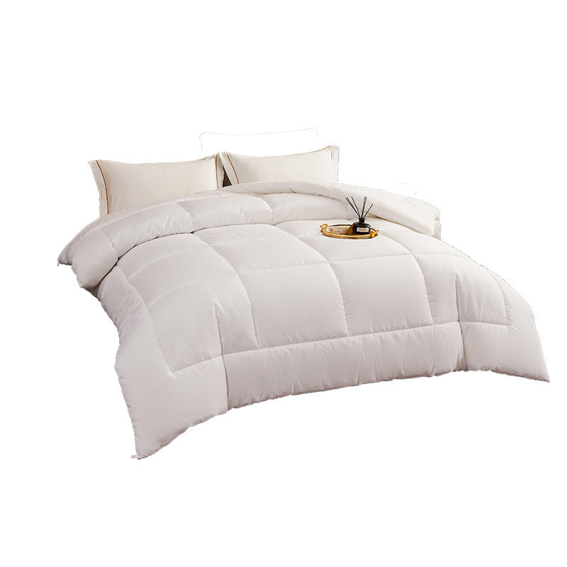 Pure White Hotel Comforters Four-season Duvet Inserts Summer Cooling Quilts Guesthouse And Hotel Cotton Quilts