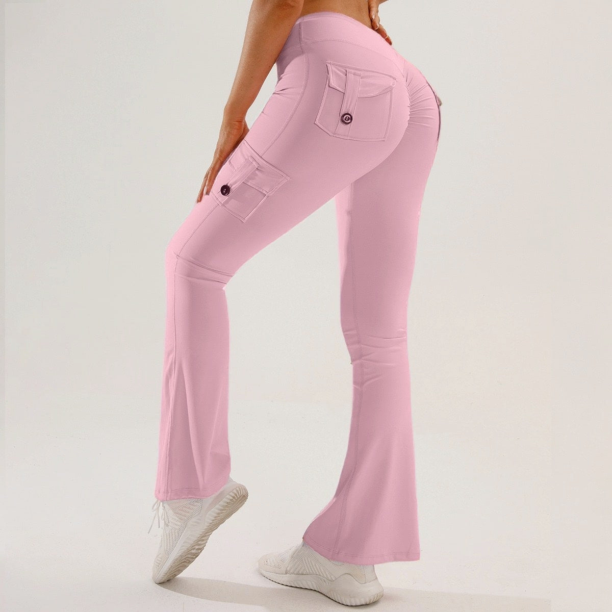 Multi-Pocket Yoga Pants For Fitness And Exercise